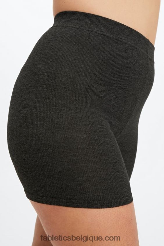 short slim en maille restaurée femmes Fabletics 404P0T400 minuit marine/éclaboussures