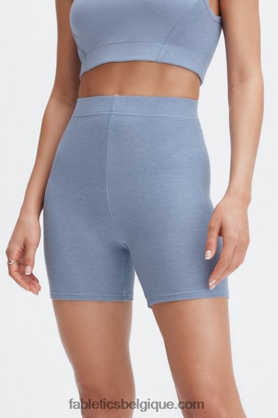 short slim en maille restaurée femmes Fabletics 404P0T402 meyer/chemin du ciel