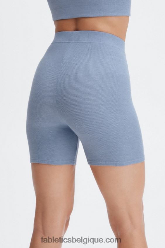 short slim en maille restaurée femmes Fabletics 404P0T402 meyer/chemin du ciel