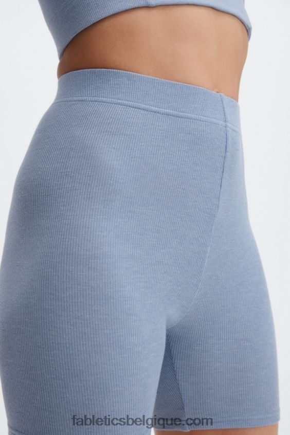 short slim en maille restaurée femmes Fabletics 404P0T402 meyer/chemin du ciel