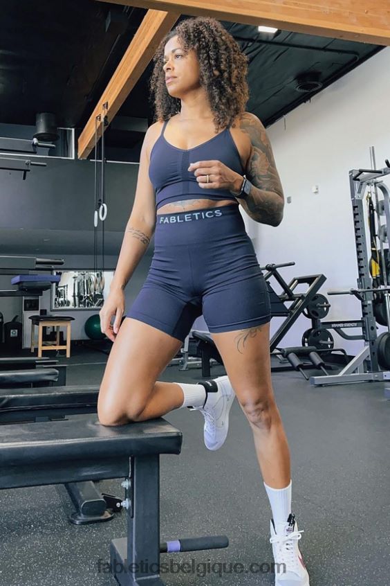 short taille haute 6\'\' sans couture sync femmes Fabletics 404P0T354 tonnerre/onde de cristal