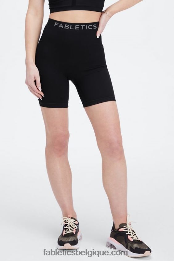 short taille haute 6'' sans couture sync femmes Fabletics 404P0T355 noir/étain