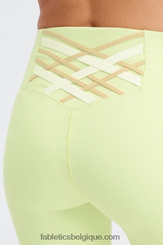 short taille haute boost powerhold 6\'\' femmes Fabletics 404P0T414 crème au citron/multi