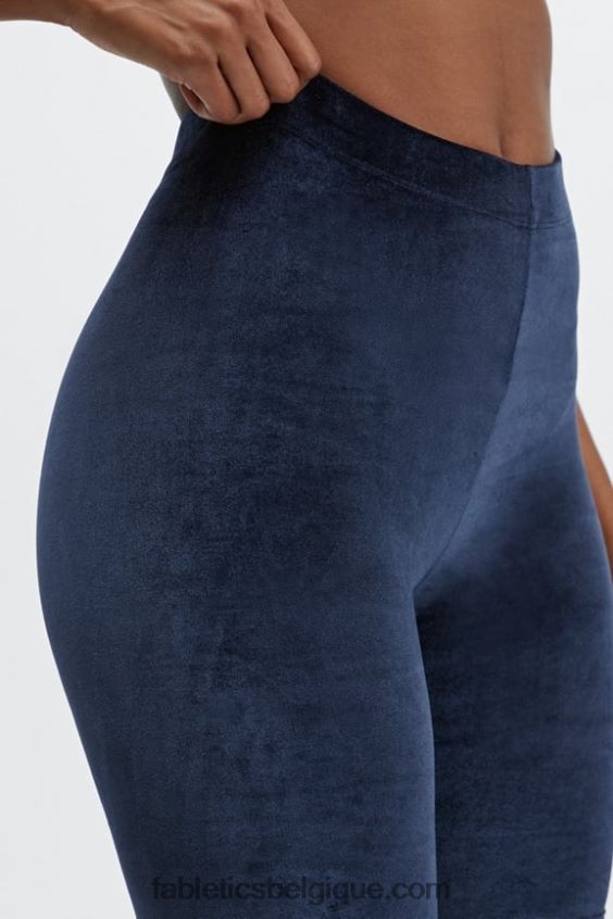 short taille haute en velours 9 femmes Fabletics 404P0T528 moka irisé/dune de sable