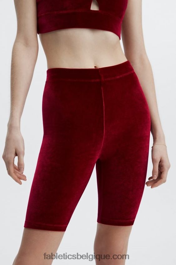 short taille haute en velours 9 femmes Fabletics 404P0T530 noisette/safari
