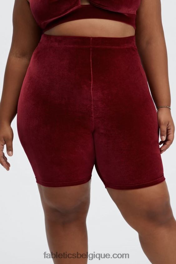 short taille haute en velours 9 femmes Fabletics 404P0T531 marine/marine