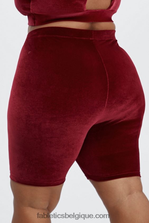 short taille haute en velours 9 femmes Fabletics 404P0T531 marine/marine