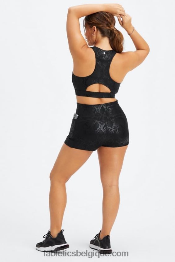 short taille haute ultraluxe 2\" femmes Fabletics 404P0T382 cobalt profond/aloès