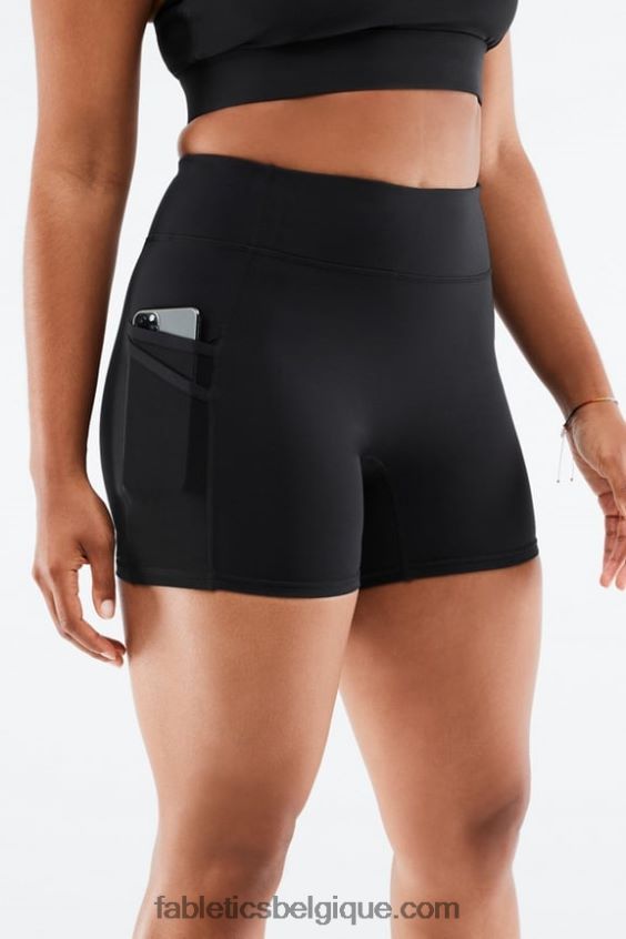 short trinity motion365 taille mi-haute 5\'\' femmes Fabletics 404P0T367 guépard ondulé/noir