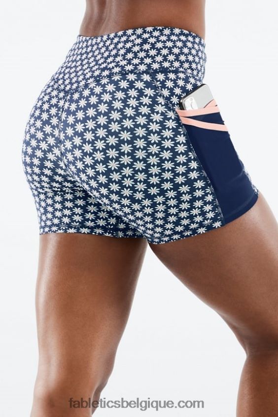 short trinity motion365 taille mi-haute 5'' femmes Fabletics 404P0T368 abyss porter marguerite/poussière rose