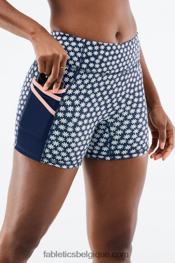 short trinity motion365 taille mi-haute 5\'\' femmes Fabletics 404P0T368 abyss porter marguerite/poussière rose