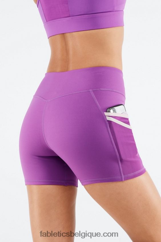 short trinity motion365 taille mi-haute 5'' femmes Fabletics 404P0T369 figue brillante/multicolore