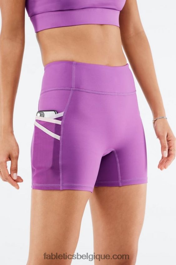 short trinity motion365 taille mi-haute 5\'\' femmes Fabletics 404P0T369 figue brillante/multicolore
