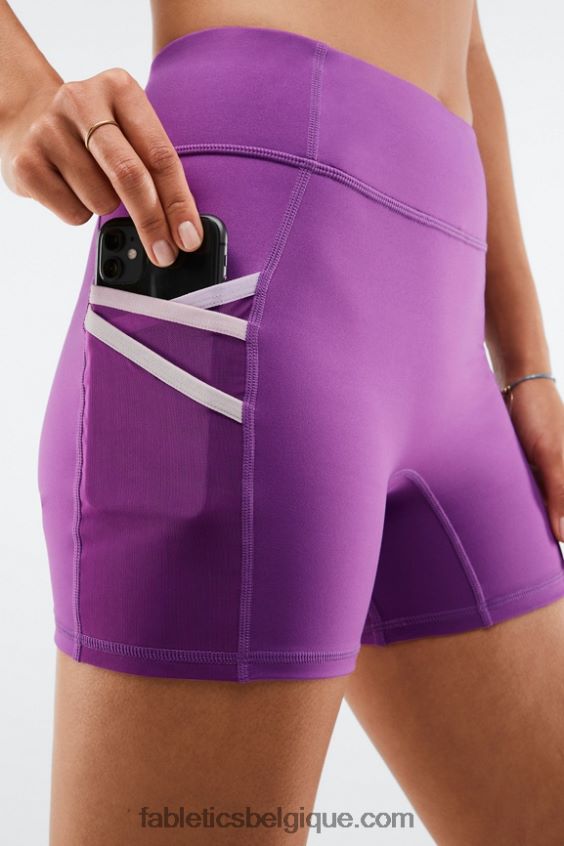 short trinity motion365 taille mi-haute 5\'\' femmes Fabletics 404P0T369 figue brillante/multicolore