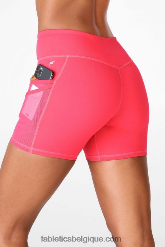 short trinity motion365 taille mi-haute 5'' femmes Fabletics 404P0T371 mauve discret/beurre