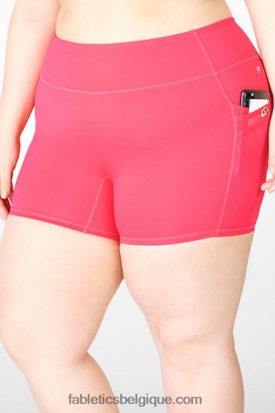 short trinity motion365 taille mi-haute 5\'\' femmes Fabletics 404P0T372 peluche/fuchsia