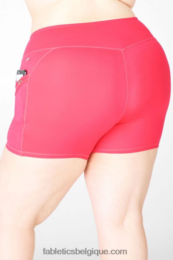 short trinity motion365 taille mi-haute 5\'\' femmes Fabletics 404P0T372 peluche/fuchsia