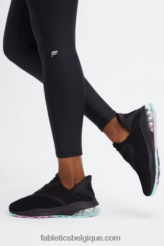 baskets de performance à enfiler femmes Fabletics 404P0T2953 noir/multicolore