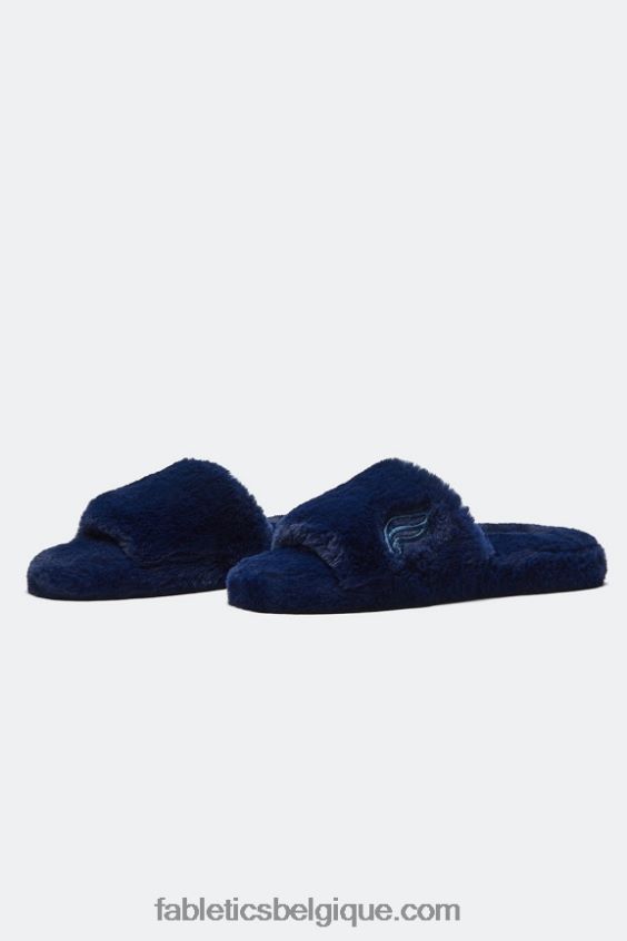 pantoufle de fourrure femmes Fabletics 404P0T2950 indigo