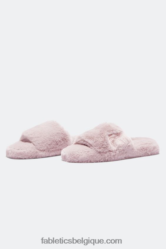 pantoufle de fourrure femmes Fabletics 404P0T2952 mauve