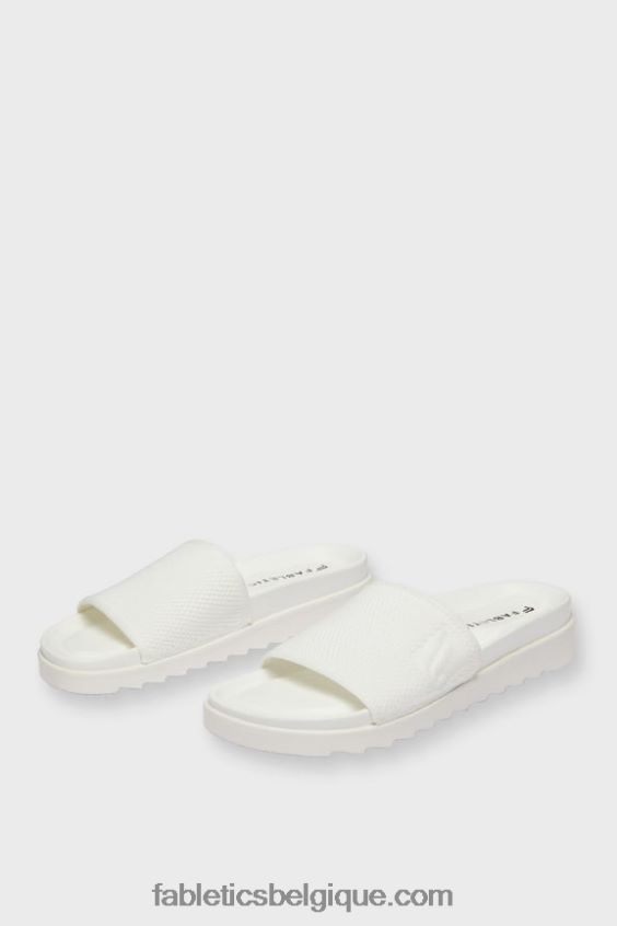 sandale à glissière femmes Fabletics 404P0T2931 maille active recyclée blanche