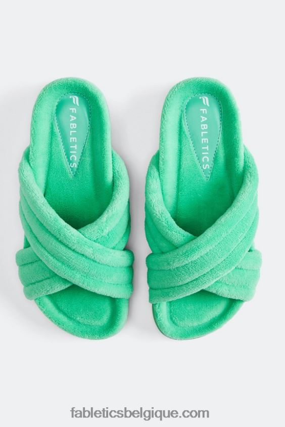 toboggan croisé en tissu éponge femmes Fabletics 404P0T2959 eau tropicale