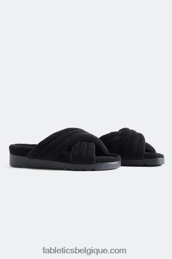 toboggan croisé en tissu éponge femmes Fabletics 404P0T2960 noir
