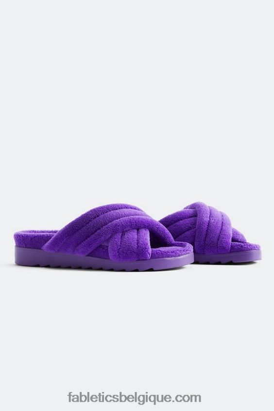 toboggan croisé en tissu éponge femmes Fabletics 404P0T2961 glycine sauvage
