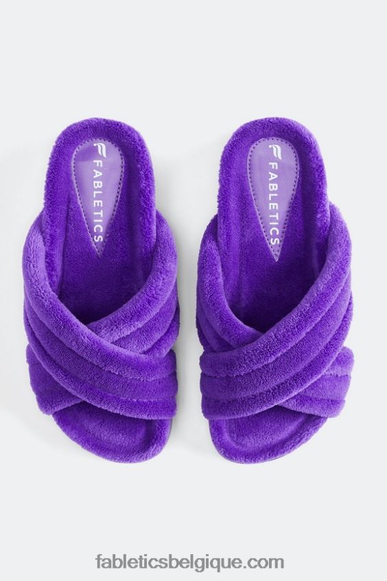 toboggan croisé en tissu éponge femmes Fabletics 404P0T2961 glycine sauvage
