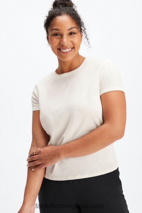 T-shirt en jersey 100 % coton femmes Fabletics 404P0T1996 aigrette