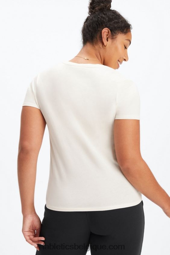 T-shirt en jersey 100 % coton femmes Fabletics 404P0T1996 aigrette