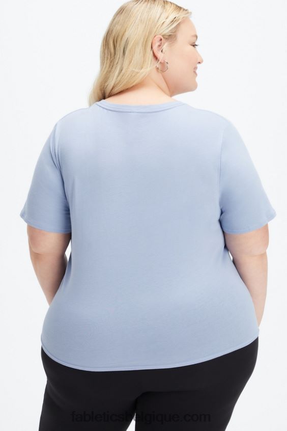 T-shirt en jersey 100 % coton femmes Fabletics 404P0T2000 bois de coin