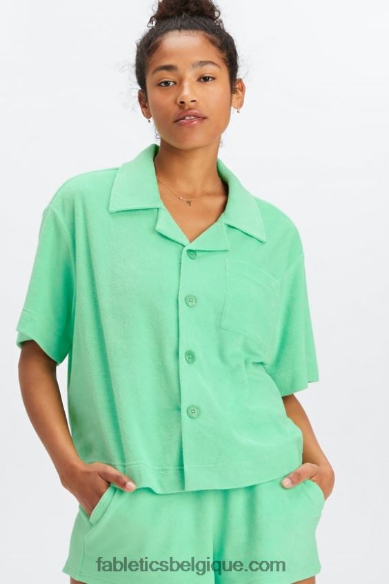 bouton carré éponge île vers le haut femmes Fabletics 404P0T2038 eau tropicale