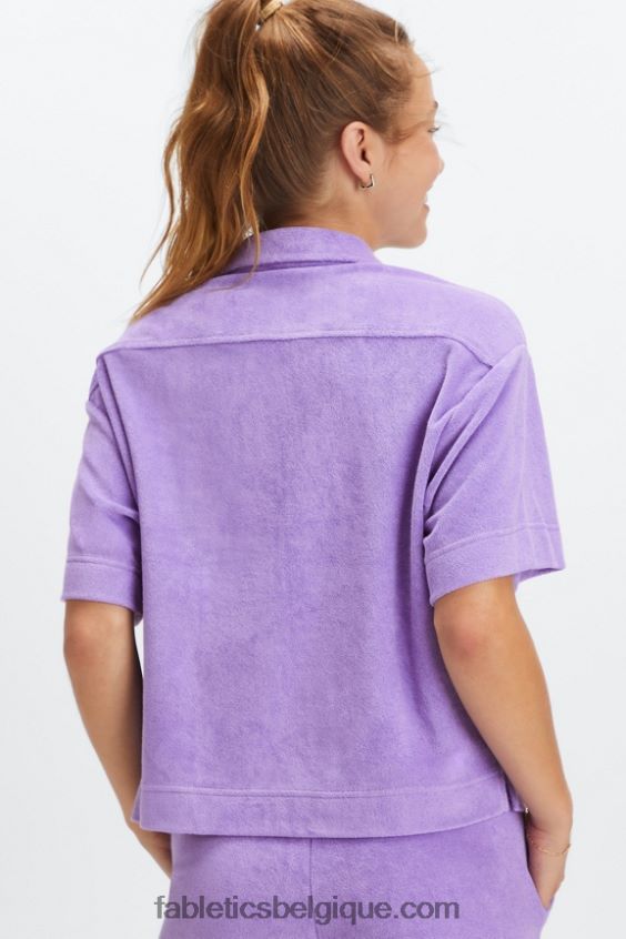 bouton carré éponge île vers le haut femmes Fabletics 404P0T2039 glycine sauvage