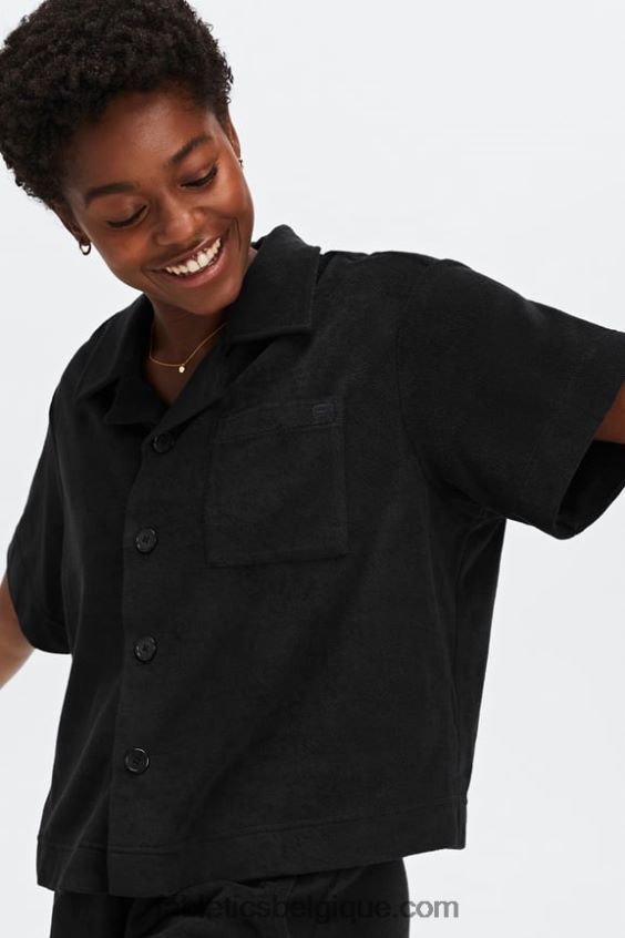 bouton carré éponge île vers le haut femmes Fabletics 404P0T2040 noir