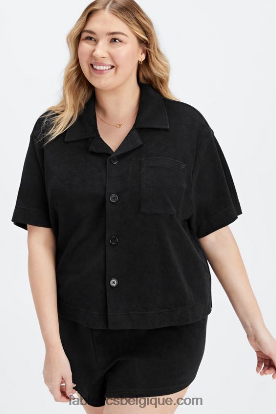 bouton carré éponge île vers le haut femmes Fabletics 404P0T2041 noir