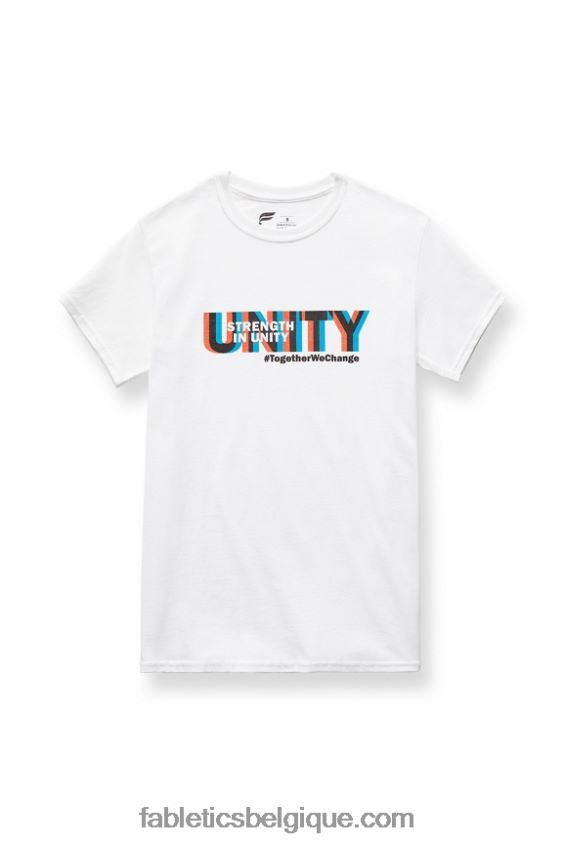 force dans l'unité tee femmes Fabletics 404P0T2079 blanc/unité