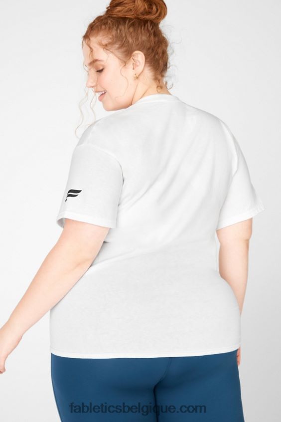 force dans l\'unité tee femmes Fabletics 404P0T2079 blanc/unité