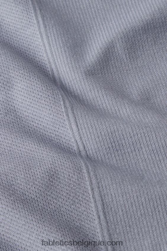 haut à manches courtes en plumes femmes Fabletics 404P0T1949 gris chiné classique