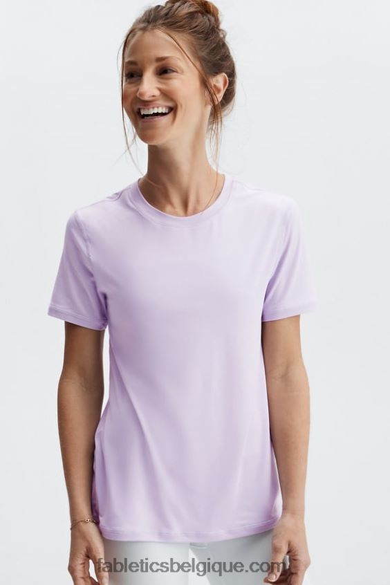 haut à manches courtes phoenix lite femmes Fabletics 404P0T1983 iris brumeux