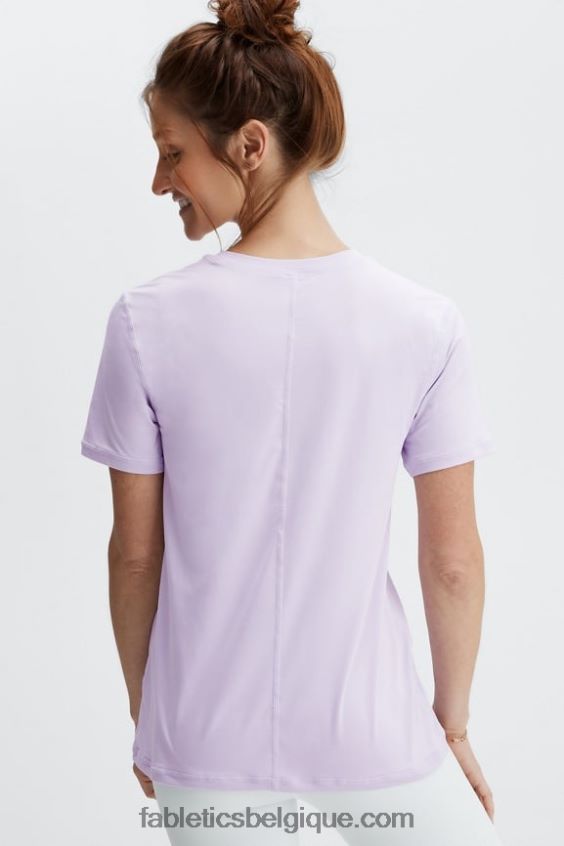 haut à manches courtes phoenix lite femmes Fabletics 404P0T1983 iris brumeux