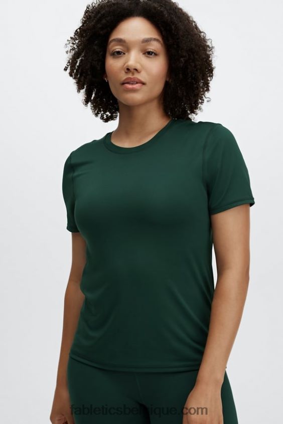 haut à manches courtes phoenix lite femmes Fabletics 404P0T1985 pin foncé