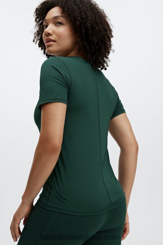haut à manches courtes phoenix lite femmes Fabletics 404P0T1985 pin foncé