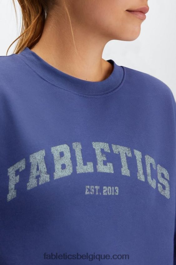 équipage surdimensionné rhéa femmes Fabletics 404P0T2029 cobalt profond/aloès