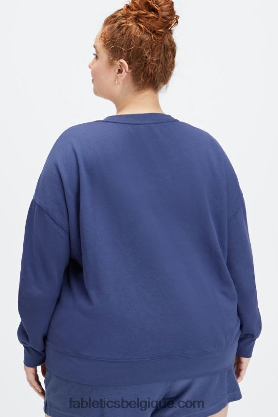 équipage surdimensionné rhéa femmes Fabletics 404P0T2030 cobalt profond/aloès