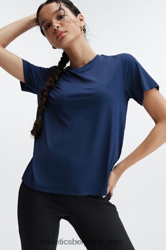 té dry-flex femmes Fabletics 404P0T2014 bleu marine profond