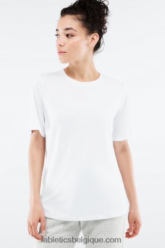 té long dry-flex femmes Fabletics 404P0T2042 blanc