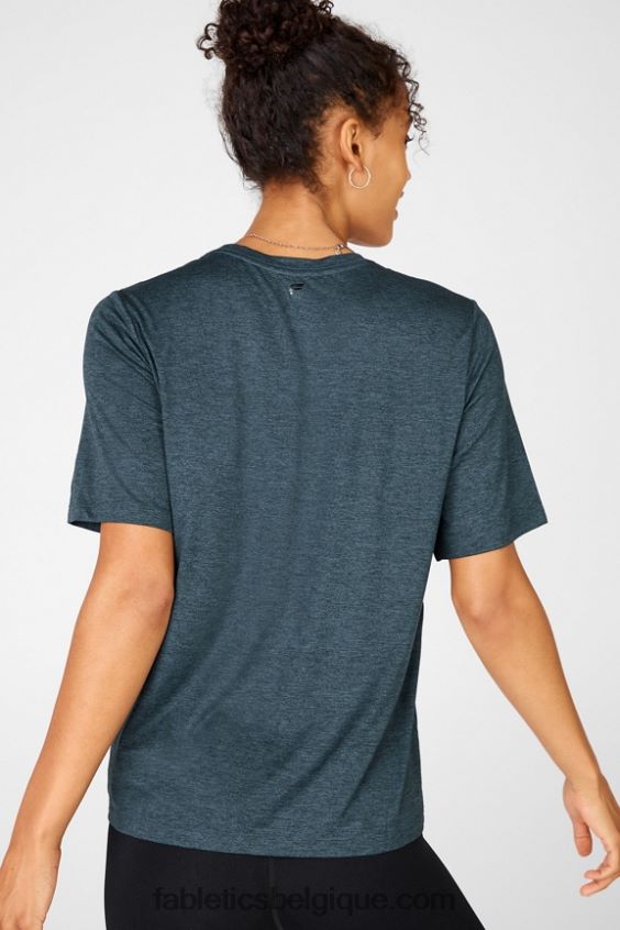 té long dry-flex femmes Fabletics 404P0T2043 bleu céleste