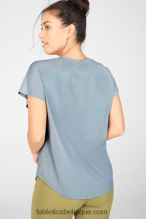 t-shirt éco-responsable femmes Fabletics 404P0T2094 nuage de pluie