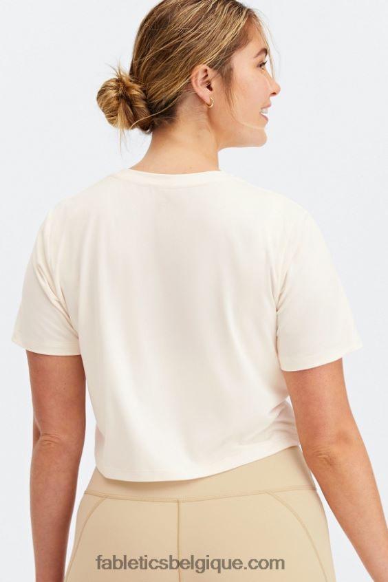 t-shirt court à manches courtes dry-flex femmes Fabletics 404P0T1969 aigrette